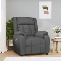 vidaXL Fåtöljer>Massagefåtölj mörk tyg