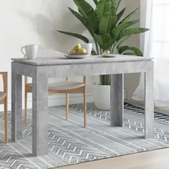 vidaXL Matbord>Matbord betong 120x60x76 cm konstruerat trä