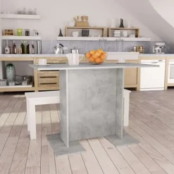 vidaXL Matbord>Matbord betong 110x60x75 cm konstruerat trä