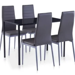 vidaXL Matgrupper>Matbord och stolar 5 delar