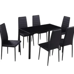 vidaXL Matgrupper>Matsalsmöbelset 7 delar