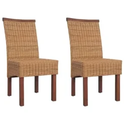 vidaXL Matgrupper>Matstolar 2 st rotting