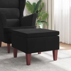 vidaXL Pallar>Pall med träben sammet