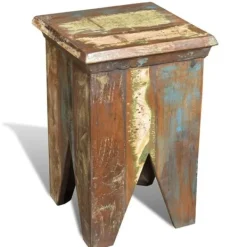 vidaXL Pallar>Pall återvunnet trä antik stil