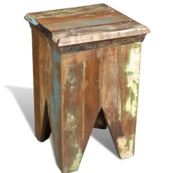 vidaXL Pallar>Pall återvunnet trä antik stil