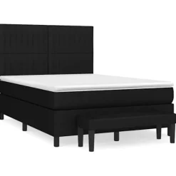 vidaXL Sängar>Ramsäng med madrass 140x200 cm tyg