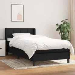 vidaXL Sängar>Ramsäng med madrass 100x200 cm tyg