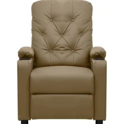 vidaXL Fåtöljer>Reclinerfåtölj cappuccino konstläder