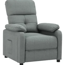 vidaXL Fåtöljer>Reclinerfåtölj mörk tyg