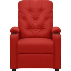 vidaXL Fåtöljer>Reclinerfåtölj vin konstläder