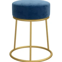 vidaXL Pallar>Rund förvaringspall sammet