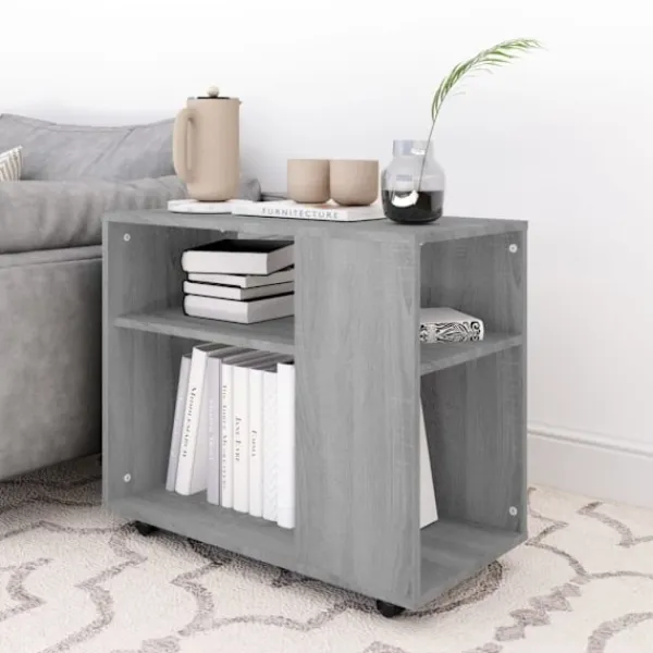 vidaXL Hyllor>Sidobord sonoma 70x35x55 cm konstruerat trä