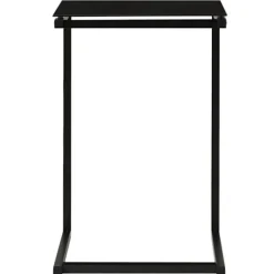 vidaXL Småbord>Sidobord 40x40x60 cm härdat glas