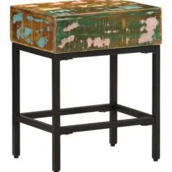 vidaXL Pallar>Sidobord 40x30x51 cm massivt återvunnet trä