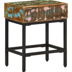 vidaXL Pallar>Sidobord 40x30x51 cm massivt återvunnet trä