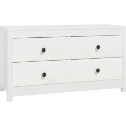 vidaXL Byråer>Sidoskåp 100x40x54 cm massiv furu