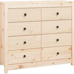 vidaXL Byråer>Sidoskåp 100x40x90 cm massiv furu