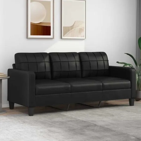 vidaXL Soffor>3-sitssoffa 180 cm konstläder