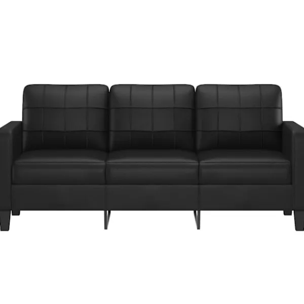 vidaXL Soffor>3-sitssoffa 180 cm konstläder