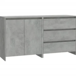 vidaXL Sideboards>Skänk 2 delar betong konstruerat trä
