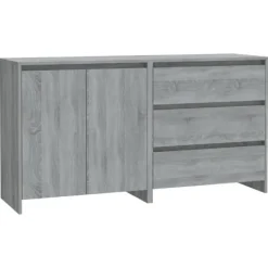 vidaXL Sideboards>Skänk 2 delar sonoma konstruerat trä