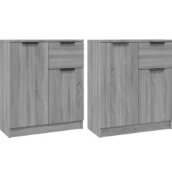 vidaXL Skåp>Skänk 2 delar sonoma 60x30x70 cm konstruerat trä
