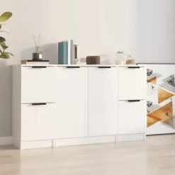 vidaXL Byråer>Skänk 3 delar konstruerat trä