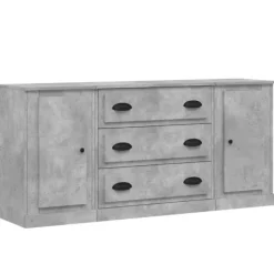 vidaXL Sideboards>Skänk 3 st betong konstruerat trä