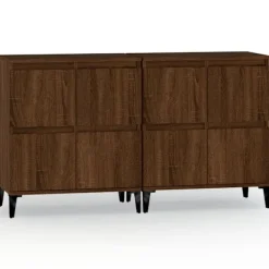 vidaXL Skåp>Skänk 2 st ek 60x35x70 cm konstruerat trä