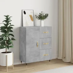 vidaXL Skåp>Skänk betong 69,5x34x90 cm konstruerat trä