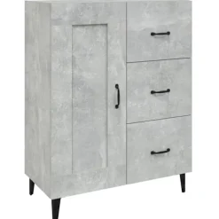 vidaXL Byråer>Skänk betong 69,5x34x90 cm konstruerat trä