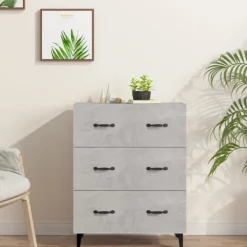 vidaXL Byråer>Skänk betong 69,5x34x90 cm konstruerat trä