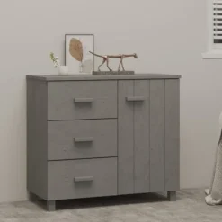 vidaXL Byråer>Skänk HAMAR ljus 90x40x80 cm massiv furu