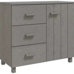 vidaXL Byråer>Skänk HAMAR ljus 90x40x80 cm massiv furu