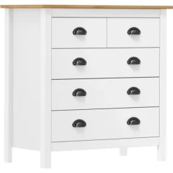 vidaXL Byråer>Skänk Hill 79x40x80 cm massiv furu