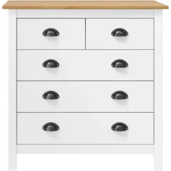 vidaXL Byråer>Skänk Hill 79x40x80 cm massiv furu