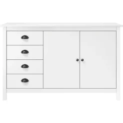 vidaXL Byråer>Skänk Hill 130x40x80 cm massiv furu