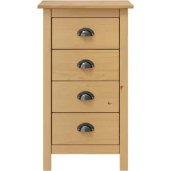 vidaXL Byråer>Skänk Hill 46x35x80 cm massiv furu