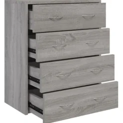 vidaXL Byråer>Skänk med 4 lådor 60x30,5x71 cm sonoma