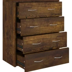 vidaXL Byråer>Skänk med 4 lådor 60x30,5x71 cm rökfärgad ek