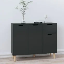 vidaXL Sideboards>Skänk högglans 90x30x72 cm konstruerat trä