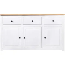 vidaXL Sideboards>Skänk 135x40x80 cm massiv furu panama