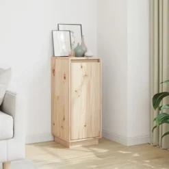vidaXL Skåp>Skänk 31,5x34x75 cm massiv furu