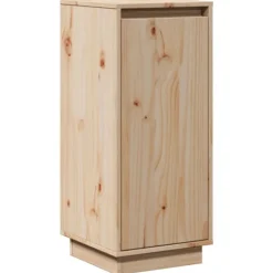 vidaXL Skåp>Skänk 31,5x34x75 cm massiv furu