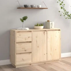 vidaXL Sideboards>Skänk 111x34x75 cm massiv furu