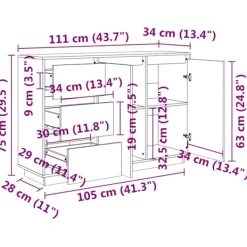 vidaXL Sideboards><noscript><img width=