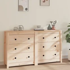 vidaXL Sideboards>Skänk 140x35x80 cm massiv furu