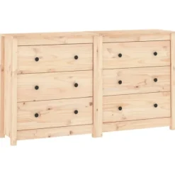 vidaXL Sideboards>Skänk 140x35x80 cm massiv furu