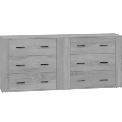 vidaXL Byråer>Skänkar 2 st sonoma konstruerat trä