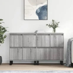 vidaXL Sideboards>Skänkar 2 st sonoma konstruerat trä